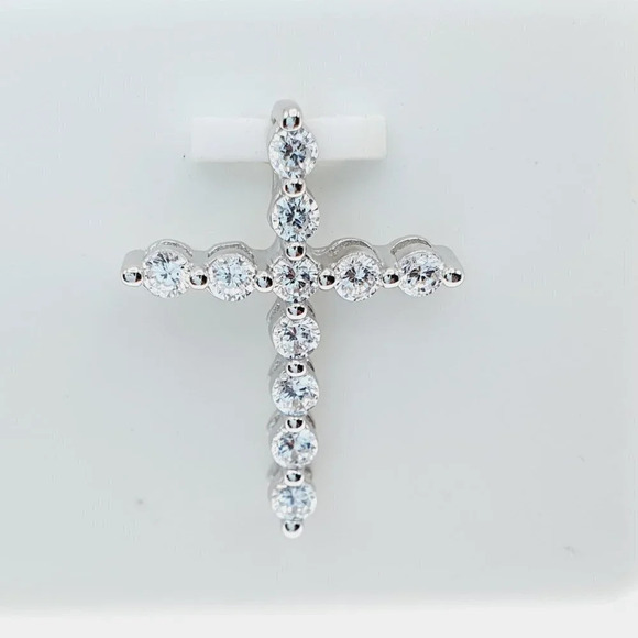 925 Sterling Silver Cubic Zircon Pendant for Women/Girls, US925P1101 - Picture 5 of 7